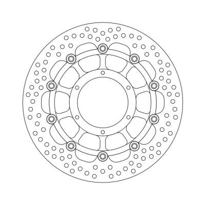 Moto-Master Halo series floating brake rotor