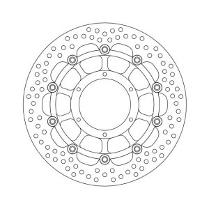 Moto-Master Halo series floating brake rotor