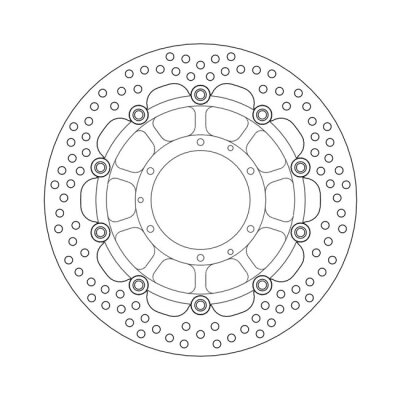 Moto-Master Halo series floating brake rotor