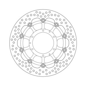 Moto-Master Halo series floating brake rotor