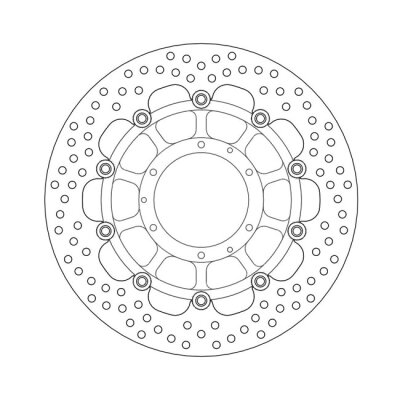 Moto-Master Halo series floating brake rotor