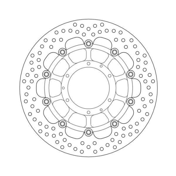 Moto-Master Halo series floating brake rotor