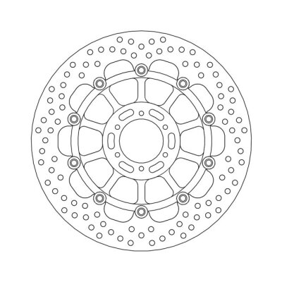 Moto-Master Halo series floating brake rotor