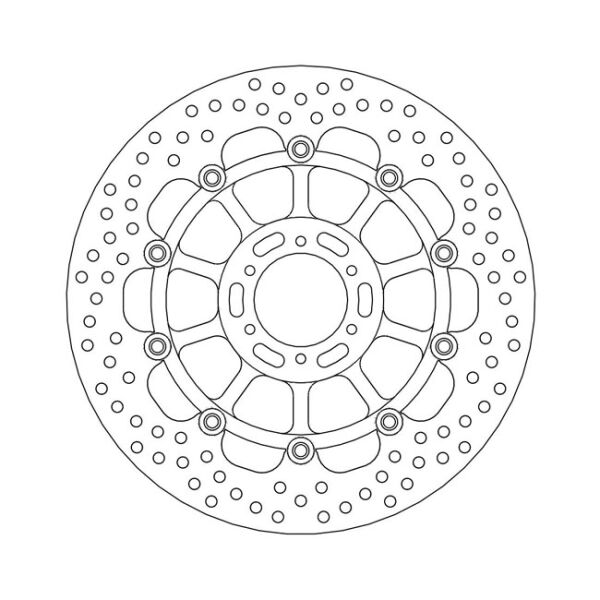 Moto-Master Halo series floating brake rotor