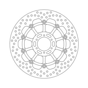 Moto-Master Halo series floating brake rotor