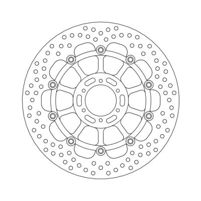 Moto-Master Halo series floating brake rotor