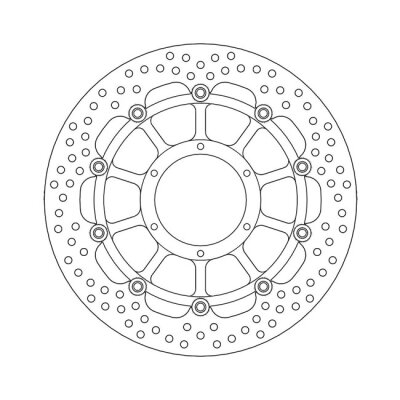Moto-Master Halo series floating brake rotor