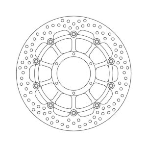 Moto-Master Halo series floating brake rotor