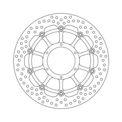 Moto-Master Halo series floating brake rotor