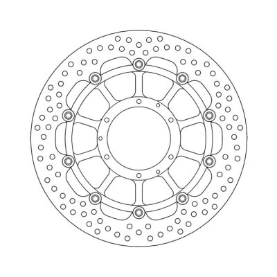 Moto-Master Halo series floating brake rotor