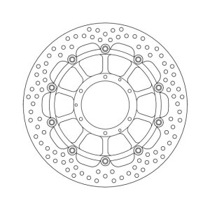 Moto-Master Halo series floating brake rotor