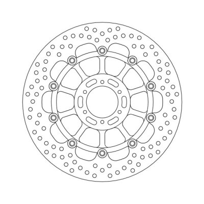 Moto-Master Halo series floating brake rotor