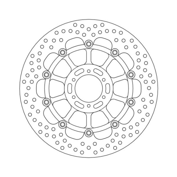 Moto-Master Halo series floating brake rotor