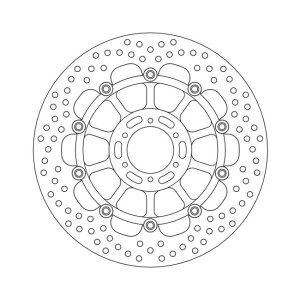 Moto-Master Halo series floating brake rotor