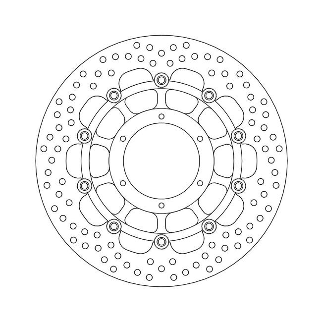 Moto-Master Halo series floating brake rotor