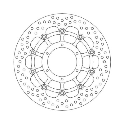 Moto-Master Halo series floating brake rotor