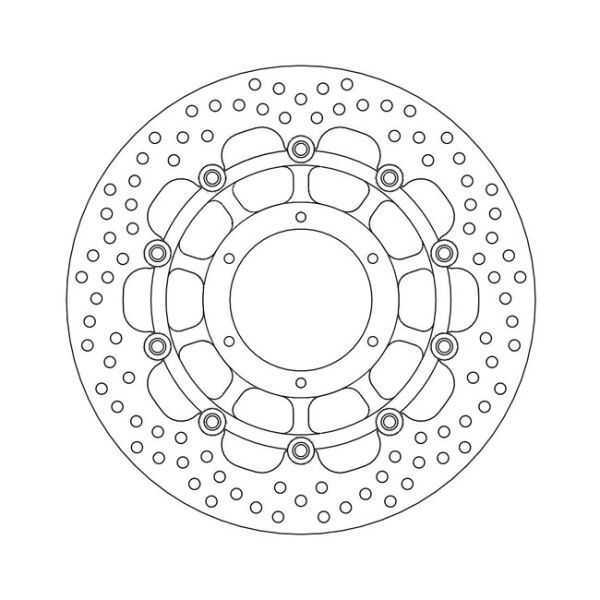 Moto-Master Halo series floating brake rotor