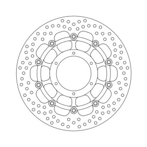 Moto-Master Halo series floating brake rotor