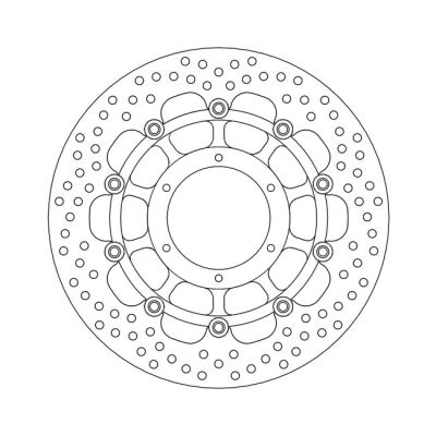 Moto-Master Halo series floating brake rotor