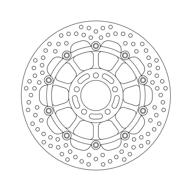 Moto-Master Halo series floating brake rotor