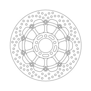 Moto-Master Halo series floating brake rotor