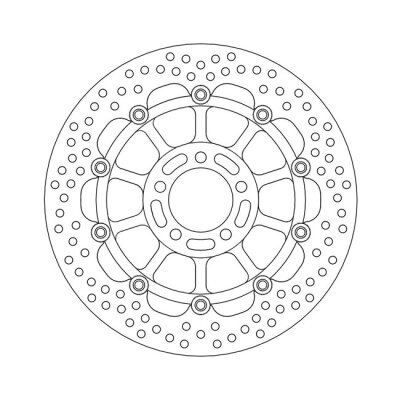 Moto-Master Halo series floating brake rotor