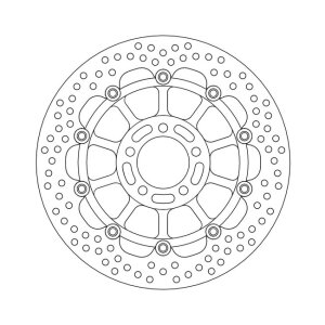 Moto-Master Halo series floating brake rotor