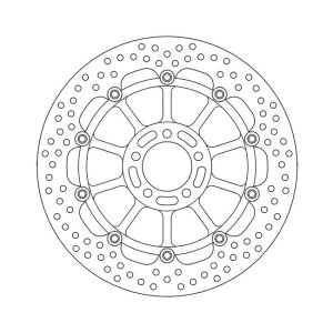 Moto-Master Halo series floating brake rotor