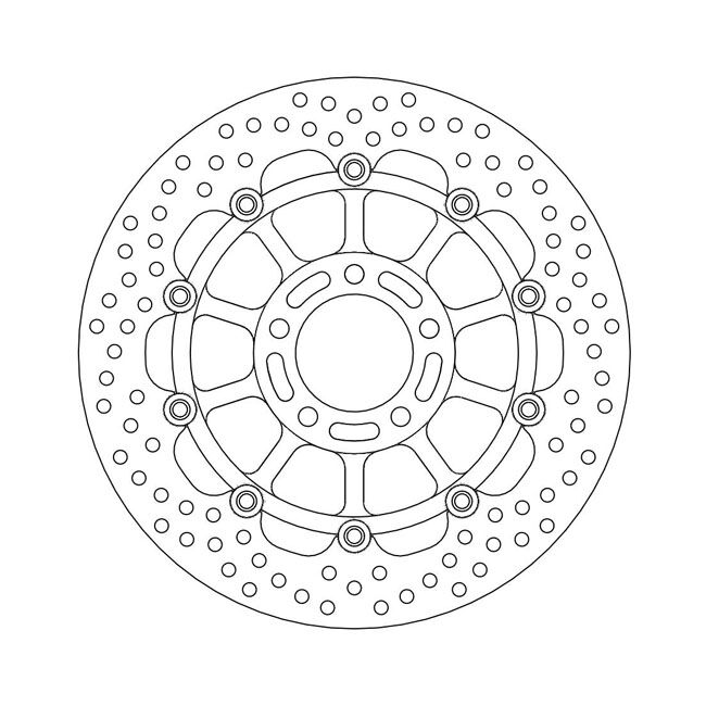 Moto-Master Halo series floating brake rotor