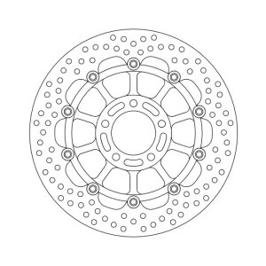Moto-Master Halo series floating brake rotor