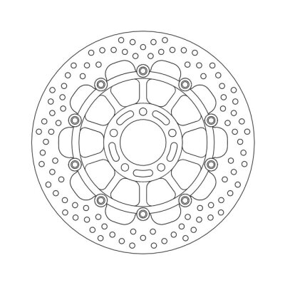 Moto-Master Halo series floating brake rotor