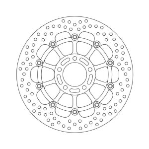 Moto-Master Halo series floating brake rotor