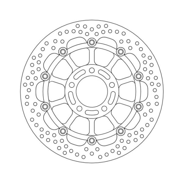 Moto-Master Halo series floating brake rotor