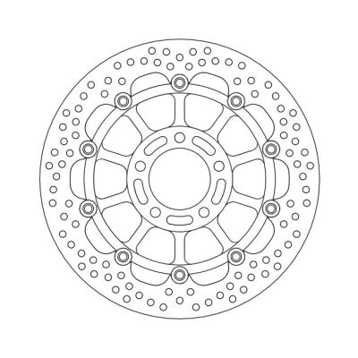 Moto-Master Halo series floating brake rotor