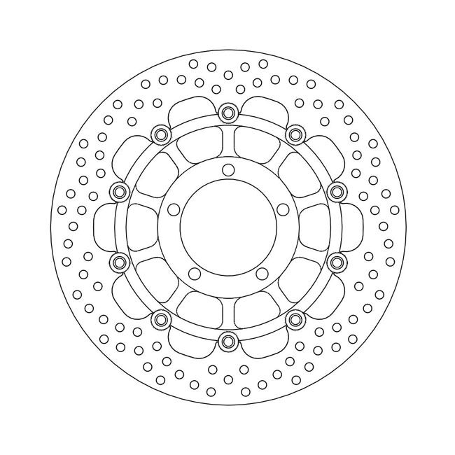 Moto-Master Halo series floating brake rotor