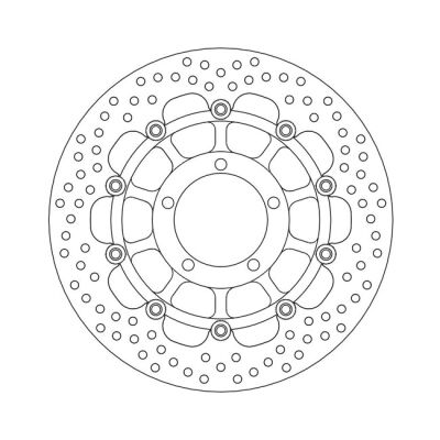 Moto-Master Halo series floating brake rotor