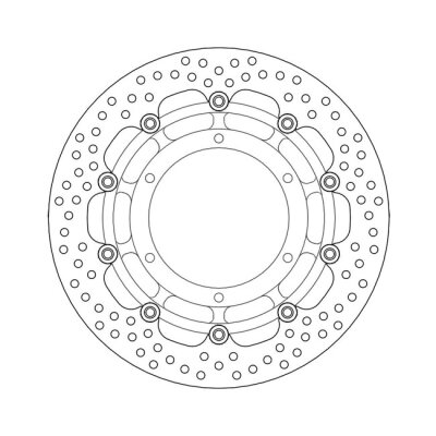 Moto-Master Halo series floating brake rotor