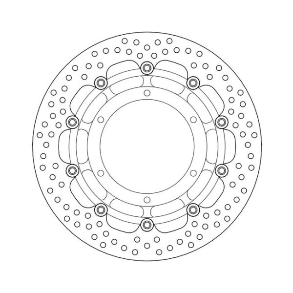 Moto-Master Halo series floating brake rotor