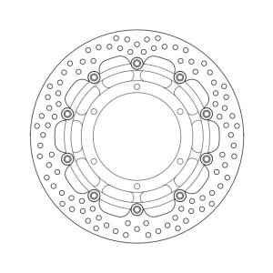 Moto-Master Halo series floating brake rotor