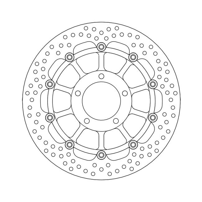Moto-Master Halo series floating brake rotor