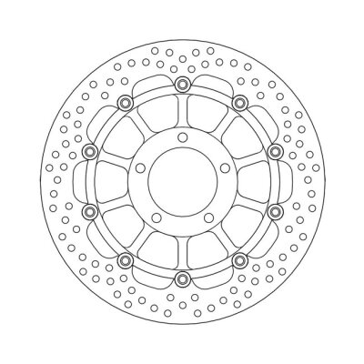 Moto-Master Halo series floating brake rotor