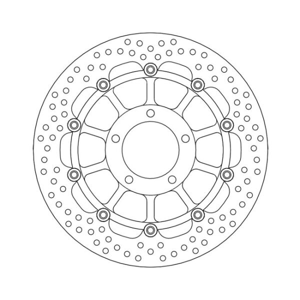 Moto-Master Halo series floating brake rotor