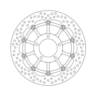 Moto-Master Halo series floating brake rotor