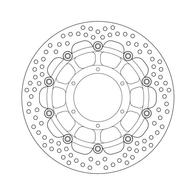 Moto-Master Halo series floating brake rotor