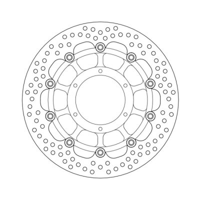 Moto-Master Halo series floating brake rotor