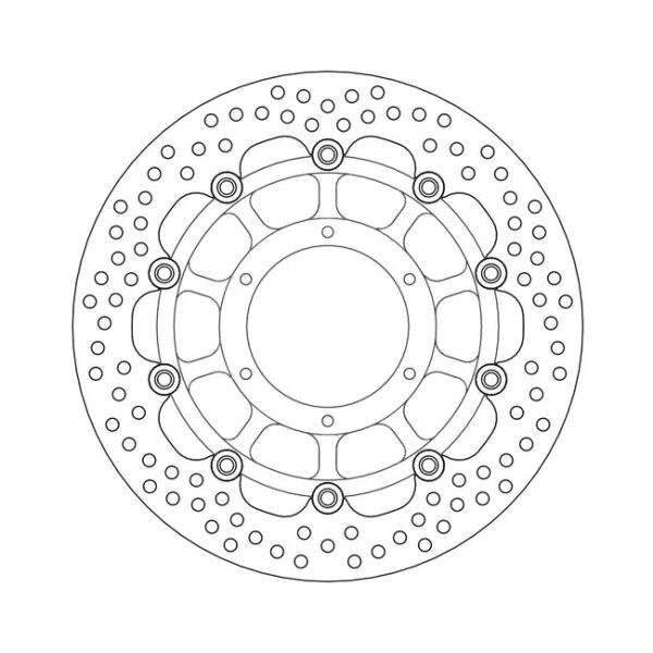 Moto-Master Halo series floating brake rotor
