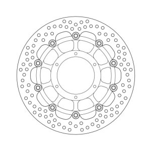 Moto-Master Halo series floating brake rotor