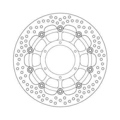 Moto-Master Halo series floating brake rotor