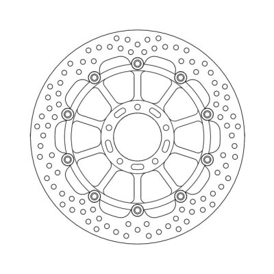 Moto-Master Halo series floating brake rotor