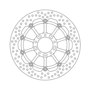 Moto-Master Halo series floating brake rotor